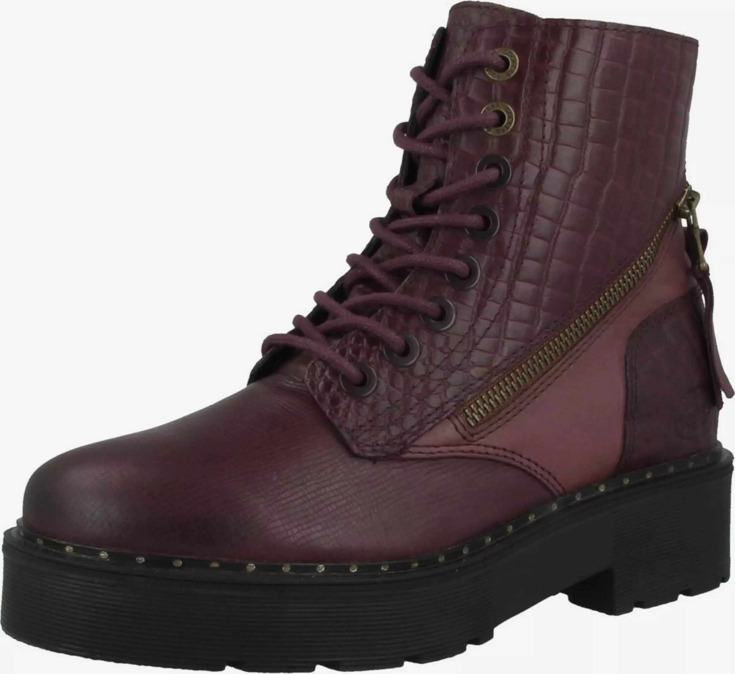 Dockers By Gerli Enkellaarsjes Veterlaarsjes Dames Donkerrood 9 Dockers By Gerli Enkellaarsjes Veterlaarsjes Dames Donkerrood - Afbeelding 7