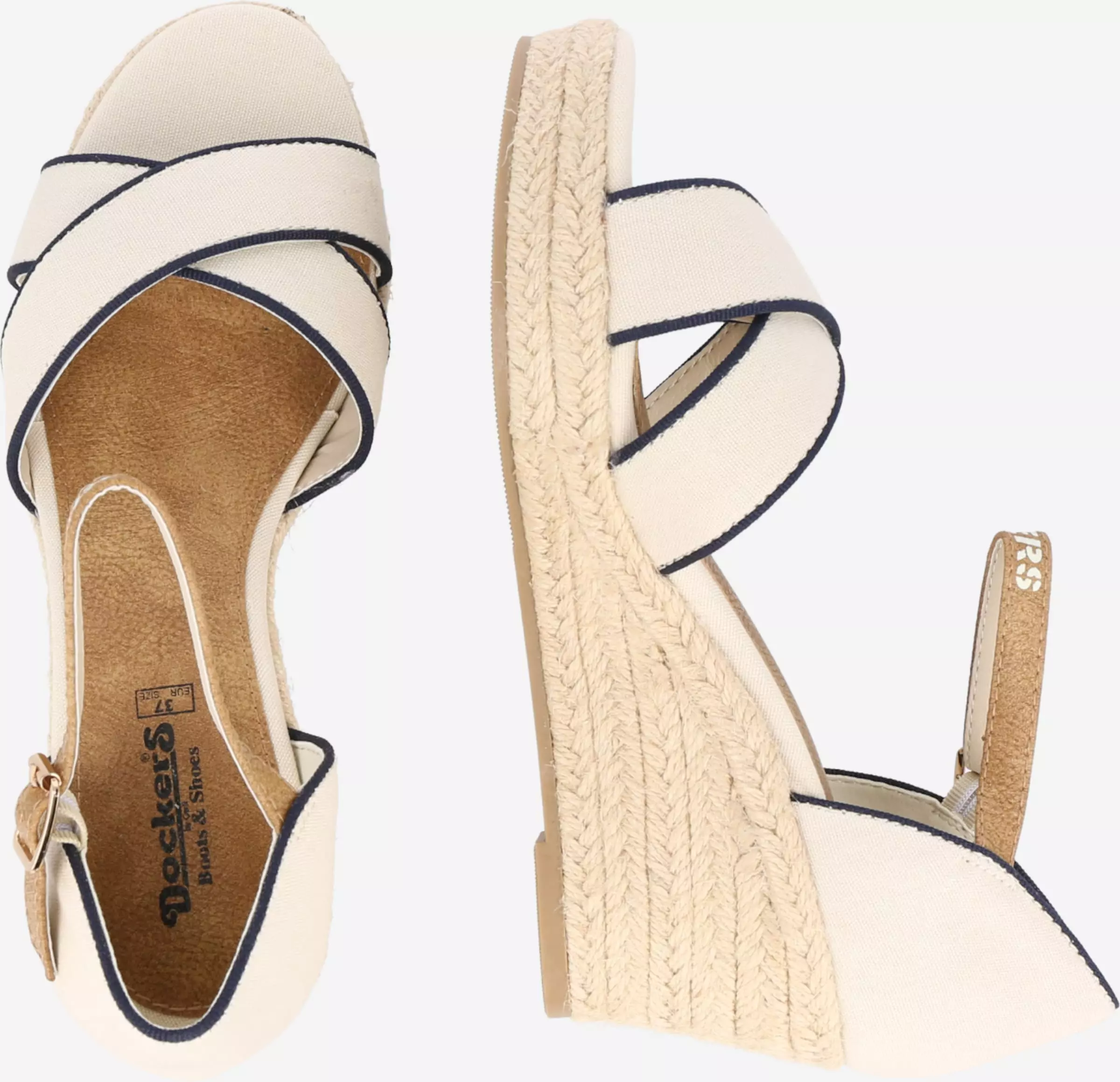 Dockers By Gerli Sandalen Met Hak Sandalen Met Riem Dames Sand 4 Dockers By Gerli Sandalen Met Hak Sandalen Met Riem Dames Sand - Afbeelding 2