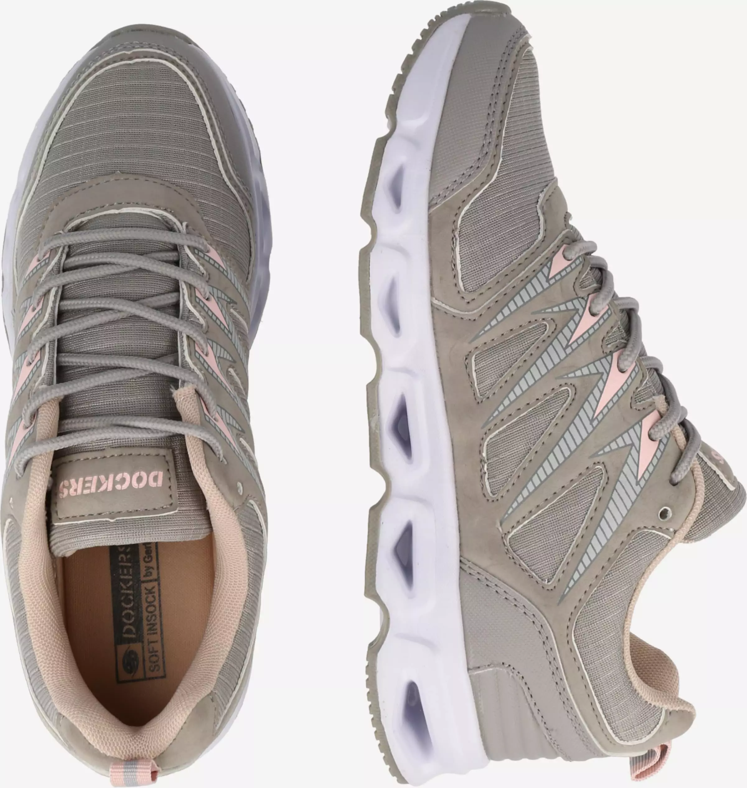 Dockers By Gerli Running Sneakers Sneakers Laag Dames Grijs / Taupe 4 Dockers By Gerli Running Sneakers Sneakers Laag Dames Grijs / Taupe - Afbeelding 2