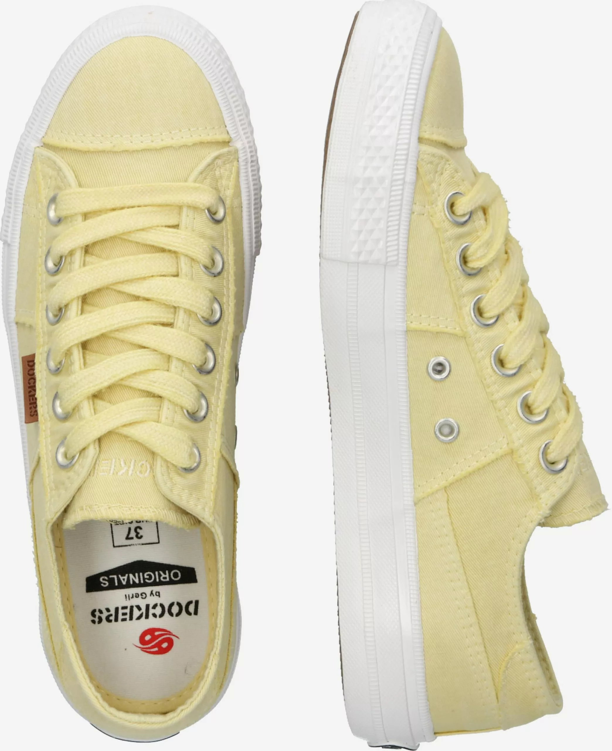 Dockers By Gerli Skate Sneakers Sneakers Laag Dames Pasteelgeel 4 Dockers By Gerli Skate Sneakers Sneakers Laag Dames Pasteelgeel - Afbeelding 2