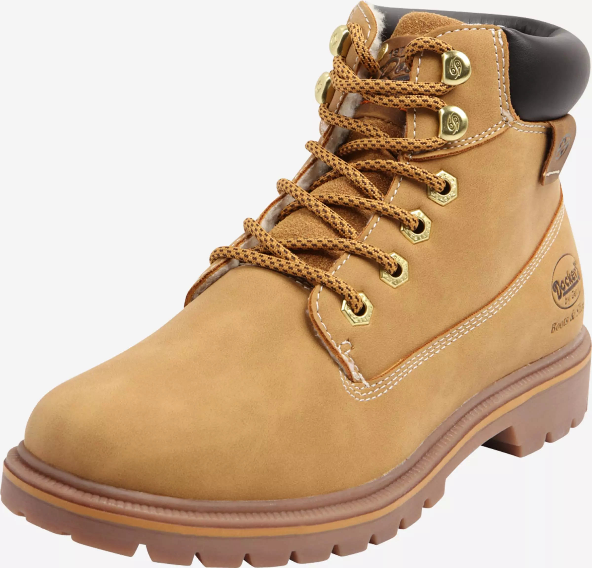 Dockers By Gerli Enkellaarsjes Veterlaarsjes Dames Geel 3 Dockers By Gerli Enkellaarsjes Veterlaarsjes Dames Geel