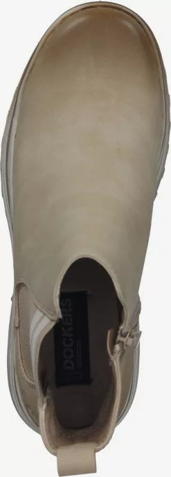 Dockers By Gerli Enkellaarsjes Chelsea Boots Dames Ecru / Sand -Dockers By Gerli Winkel c7666f05966da3f4c7b7c10af1cc5764