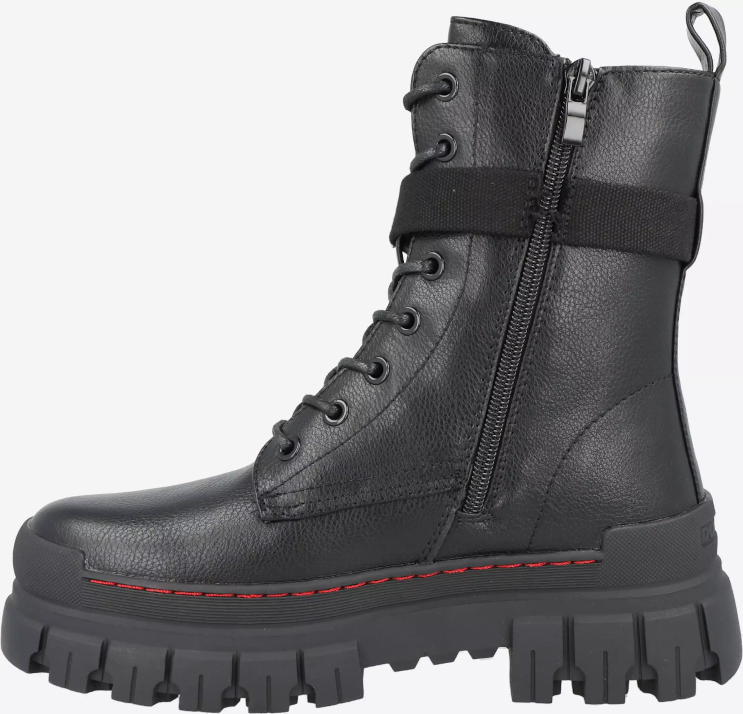 Dockers By Gerli Enkellaarsjes Veterlaarsjes Dames Zwart 4 Dockers By Gerli Enkellaarsjes Veterlaarsjes Dames Zwart - Afbeelding 2