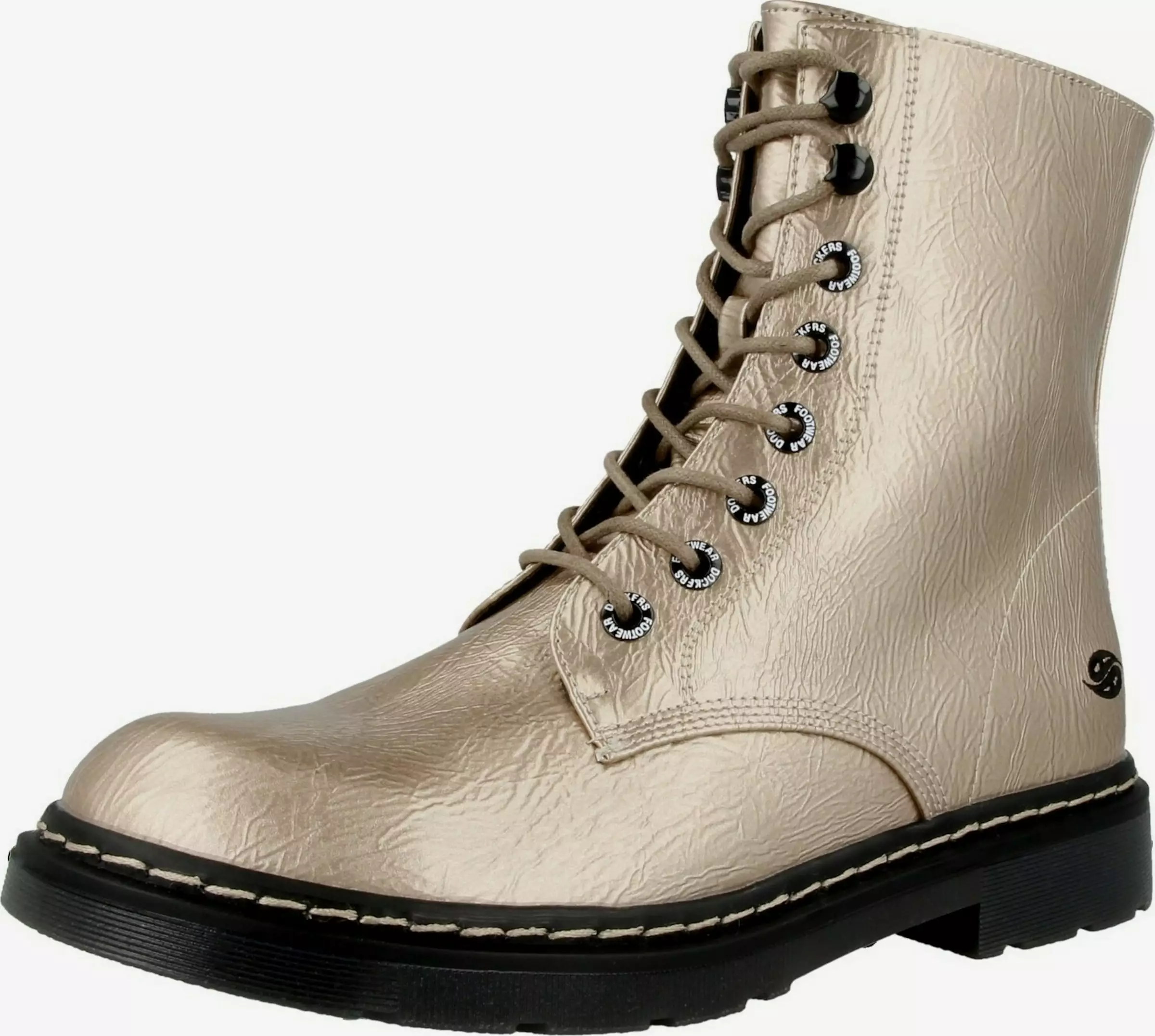 Dockers By Gerli Enkellaarsjes Veterlaarsjes Dames Goud 3 Dockers By Gerli Enkellaarsjes Veterlaarsjes Dames Goud